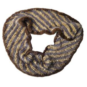 Cassin New York Women’s Genuine Mink Fur Collar Scarf